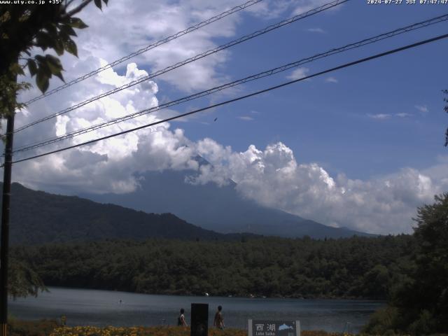 西湖からの富士山