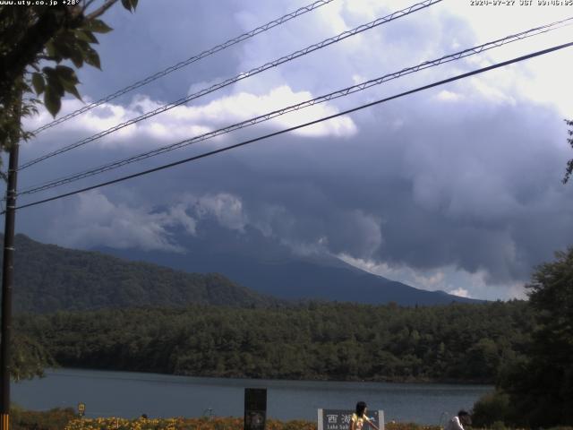 西湖からの富士山