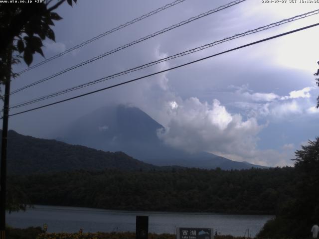 西湖からの富士山