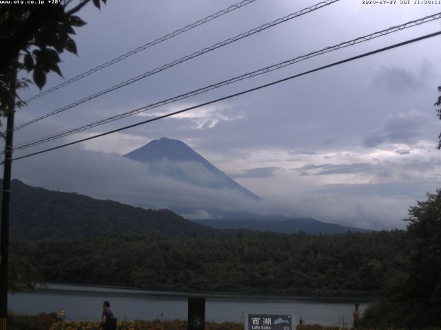 西湖からの富士山