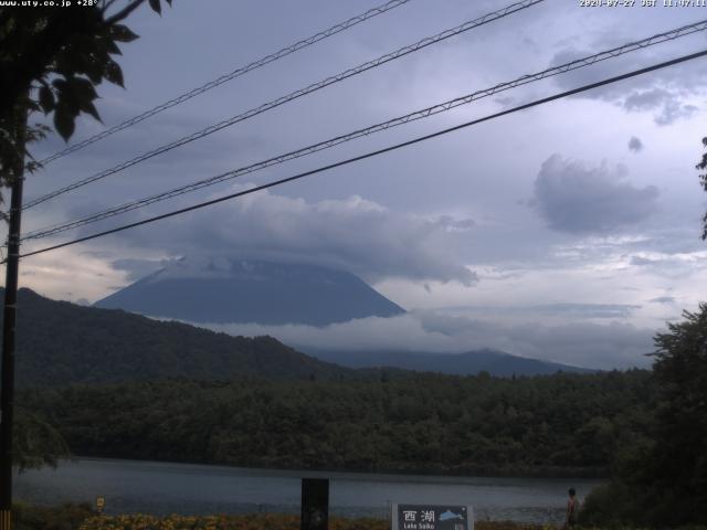 西湖からの富士山