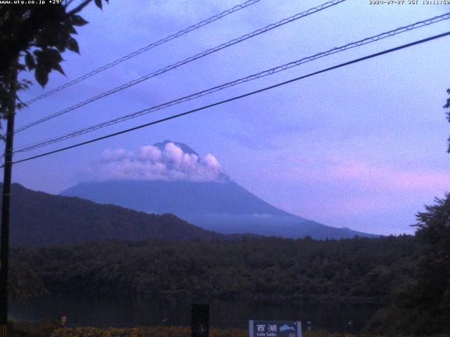 西湖からの富士山