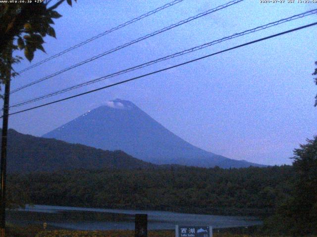 西湖からの富士山