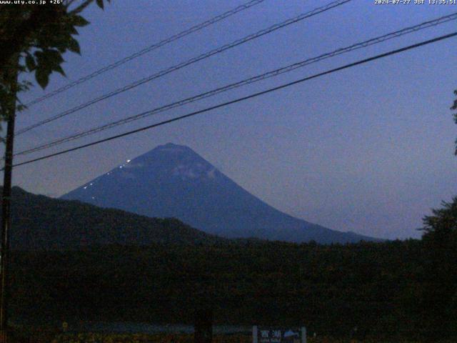 西湖からの富士山