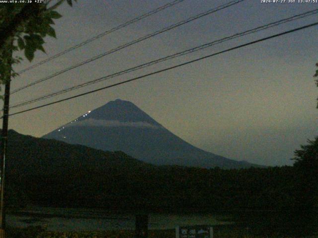 西湖からの富士山