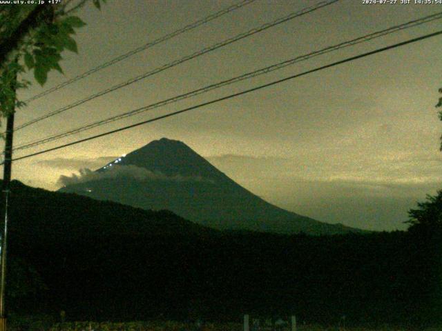 西湖からの富士山