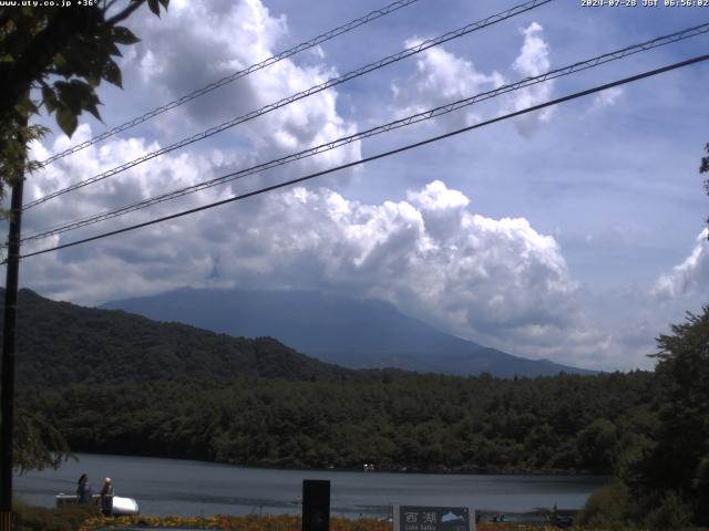 西湖からの富士山