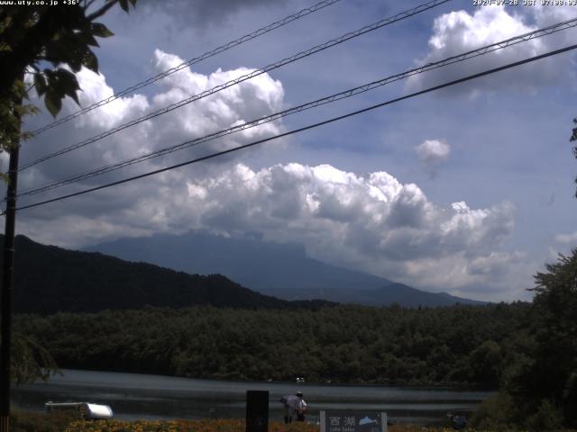 西湖からの富士山