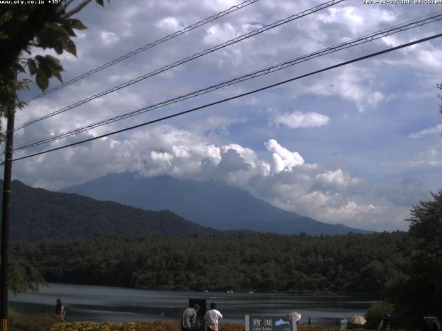 西湖からの富士山