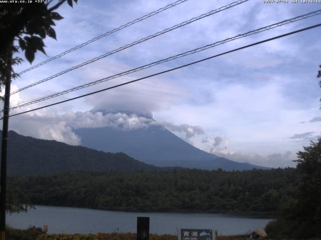 西湖からの富士山