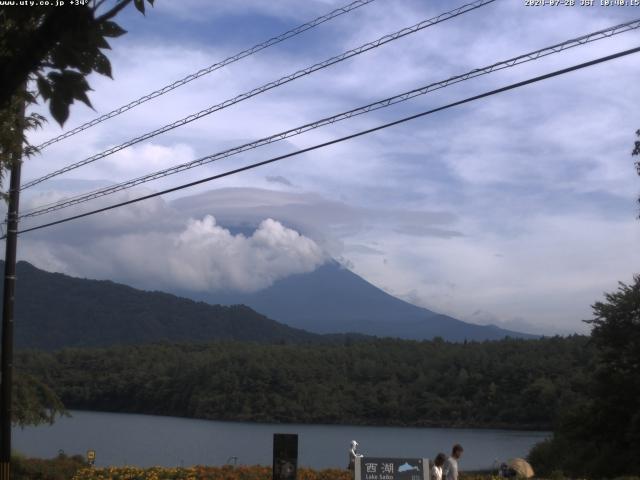 西湖からの富士山