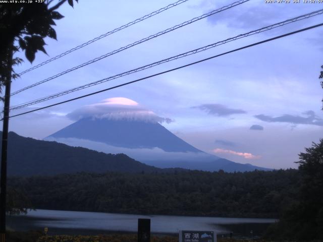 西湖からの富士山