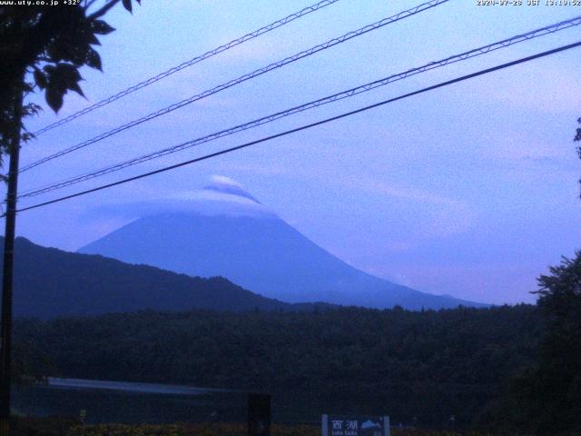 西湖からの富士山