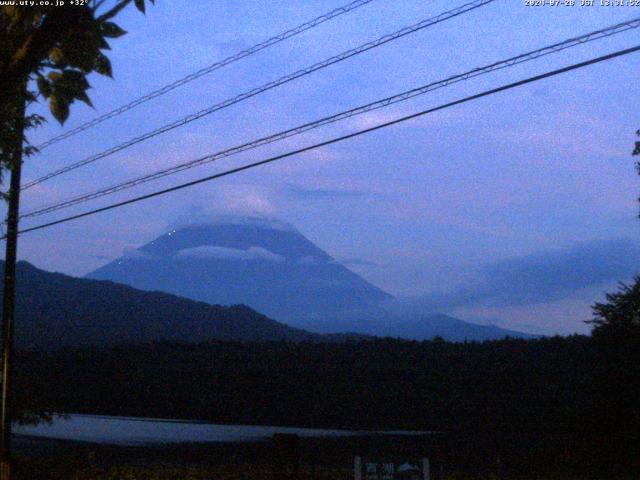 西湖からの富士山