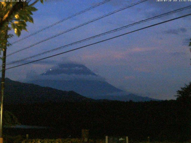 西湖からの富士山