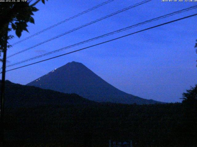 西湖からの富士山