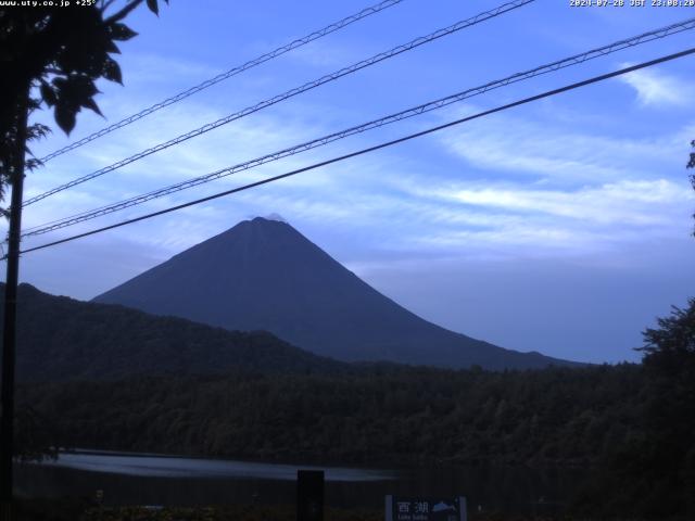 西湖からの富士山