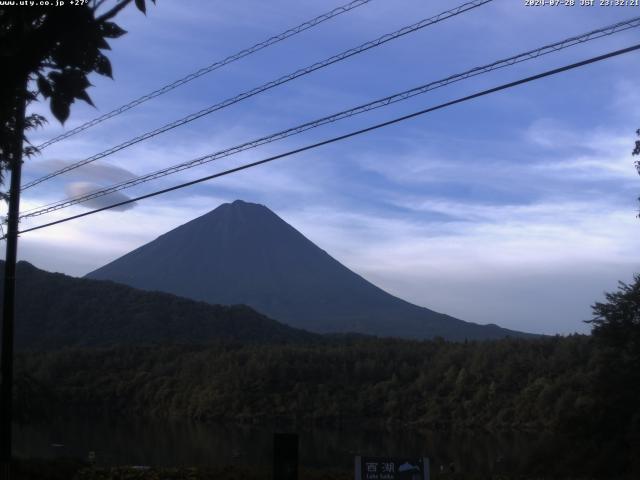 西湖からの富士山