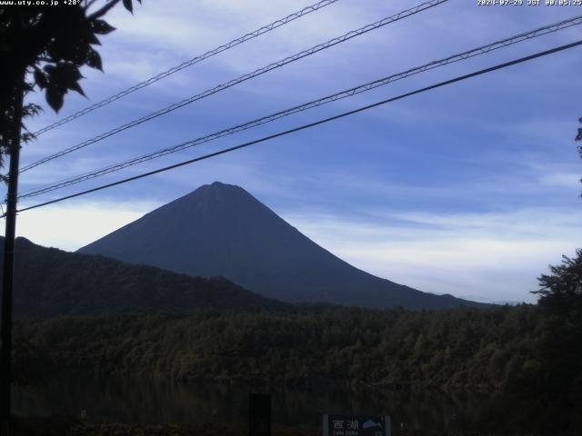 西湖からの富士山