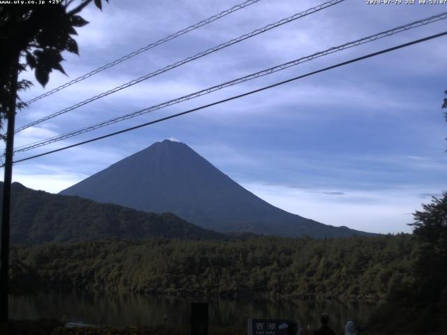 西湖からの富士山