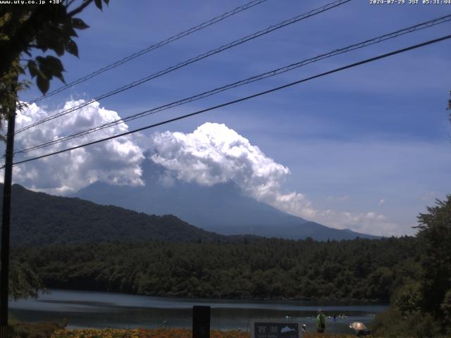 西湖からの富士山