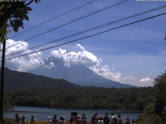 西湖からの富士山