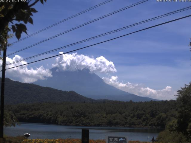 西湖からの富士山