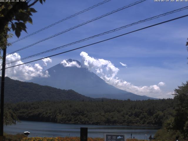 西湖からの富士山