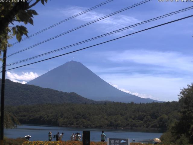 西湖からの富士山