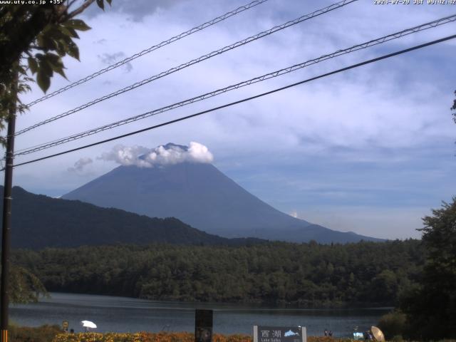 西湖からの富士山