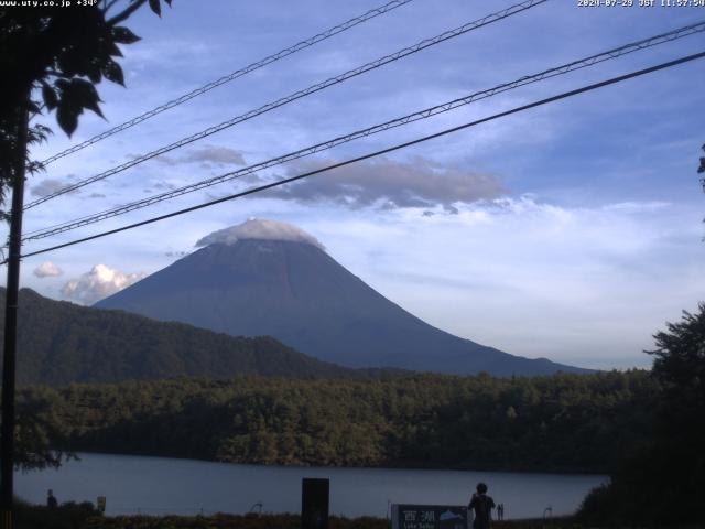 西湖からの富士山