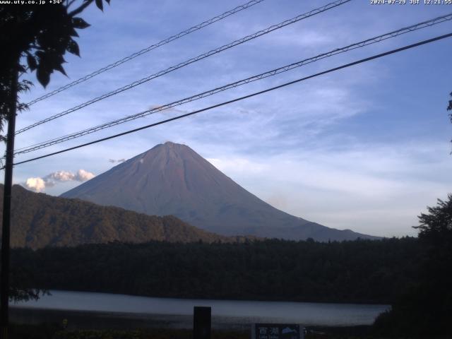 西湖からの富士山