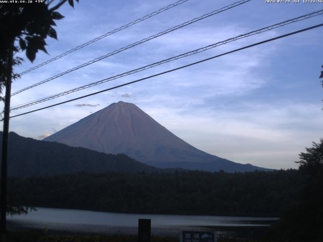 西湖からの富士山