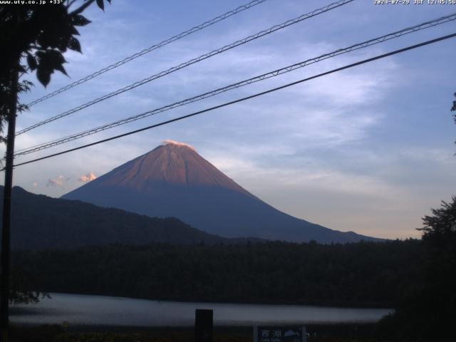 西湖からの富士山