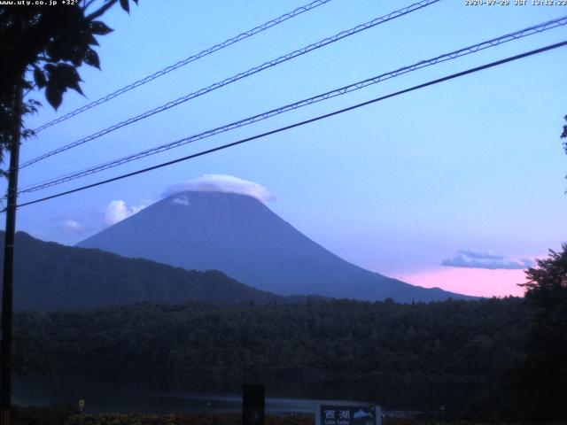 西湖からの富士山