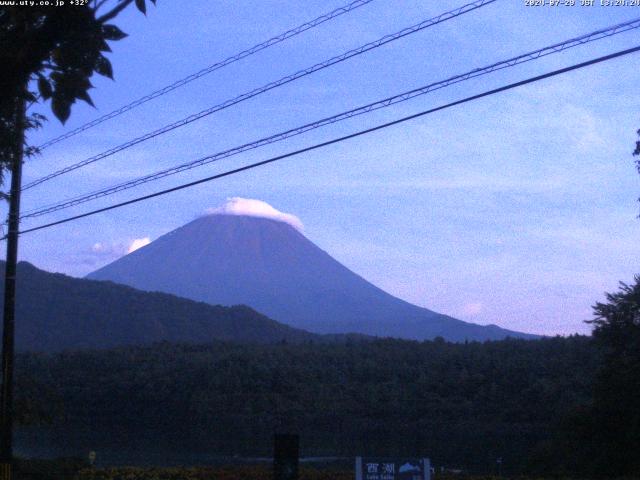 西湖からの富士山