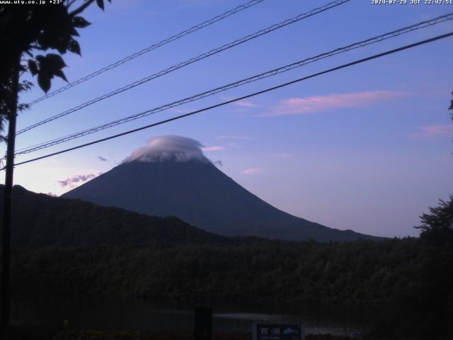 西湖からの富士山