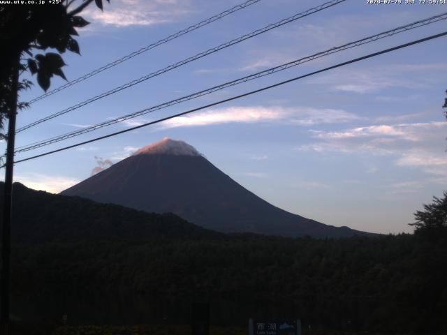 西湖からの富士山