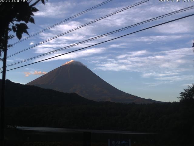 西湖からの富士山