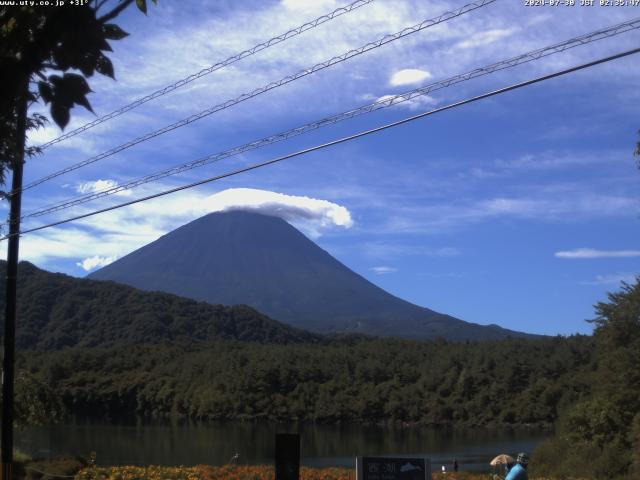 西湖からの富士山