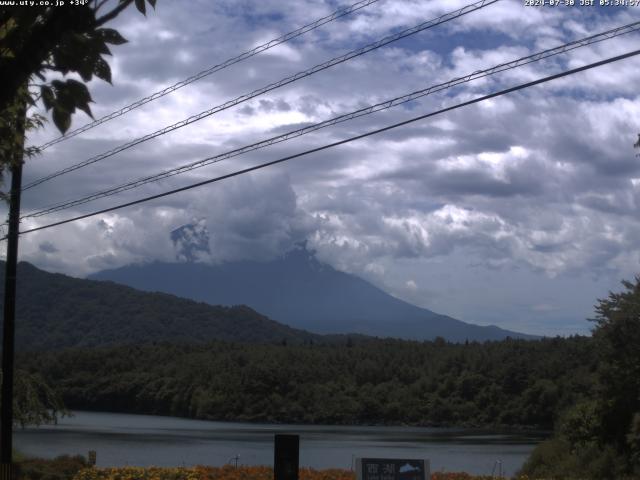 西湖からの富士山