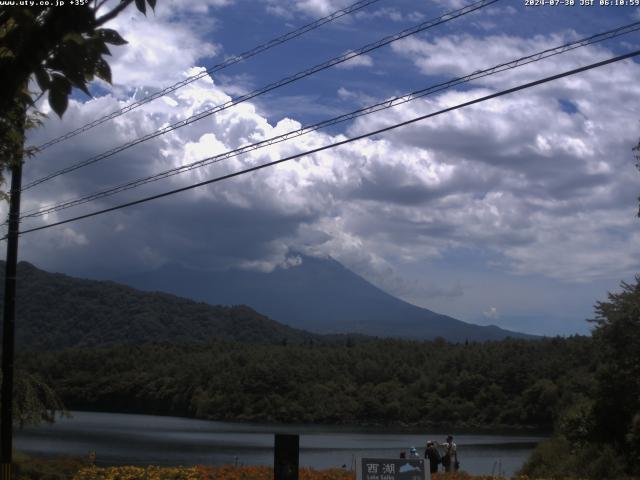 西湖からの富士山