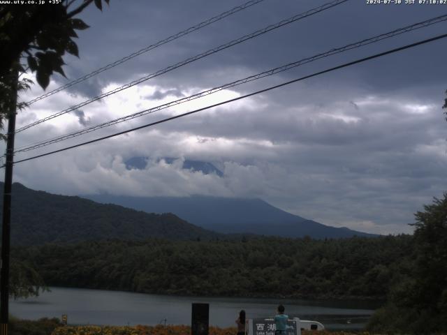 西湖からの富士山