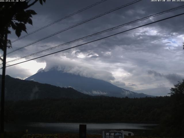 西湖からの富士山