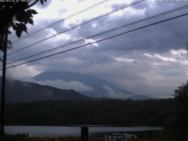 西湖からの富士山