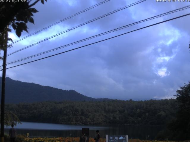 西湖からの富士山