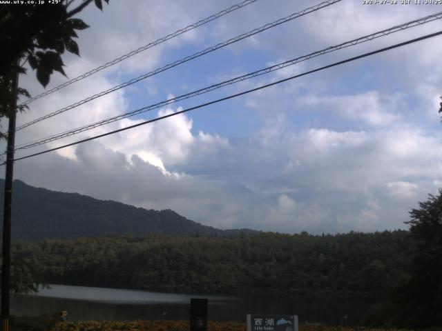 西湖からの富士山