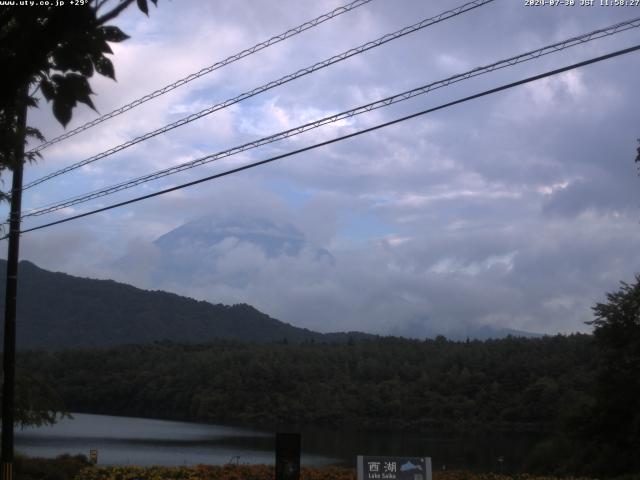 西湖からの富士山