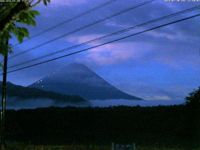 西湖からの富士山