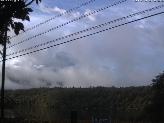 西湖からの富士山